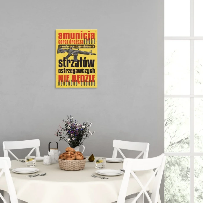 Poster metal amunicja coraz droższa gift