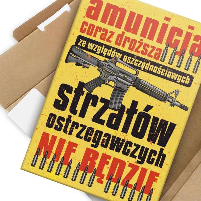 Poster metal amunicja coraz droższa gift