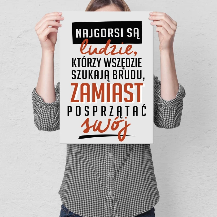Poster metal najgorsi ludzie gift