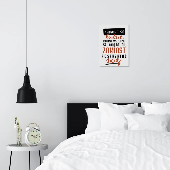 Poster metal najgorsi ludzie gift