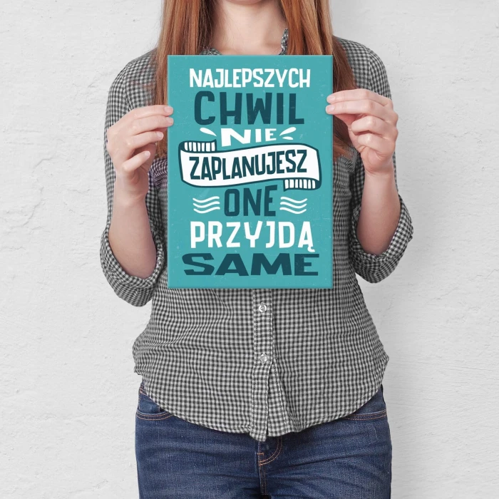 Poster metal najlepsze chwile gift