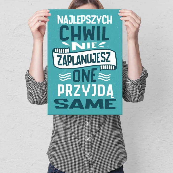 Poster metal najlepsze chwile gift