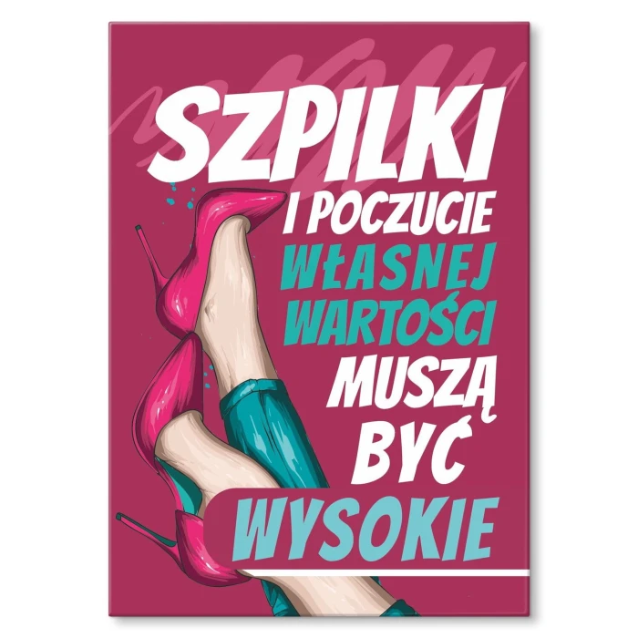 Poster metal szpilki i poczucie wartości gift