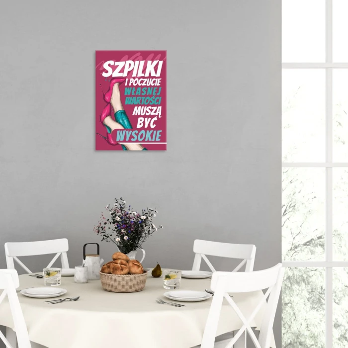 Poster metal szpilki i poczucie wartości gift