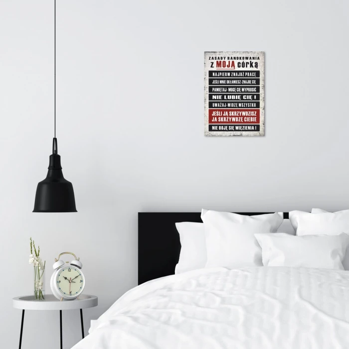 Poster metal zasady randkowania gift