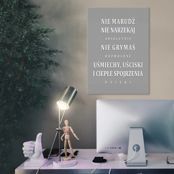 Poster metal nie marudź gift