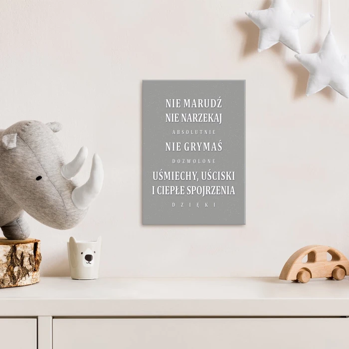 Plakat metalowy nie marudź Prezent
