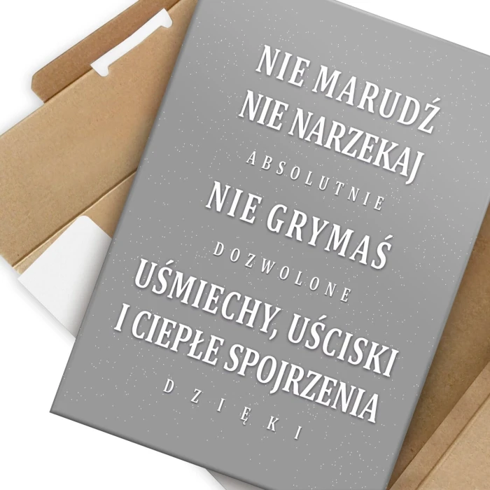 Plakat metalowy nie marudź Prezent