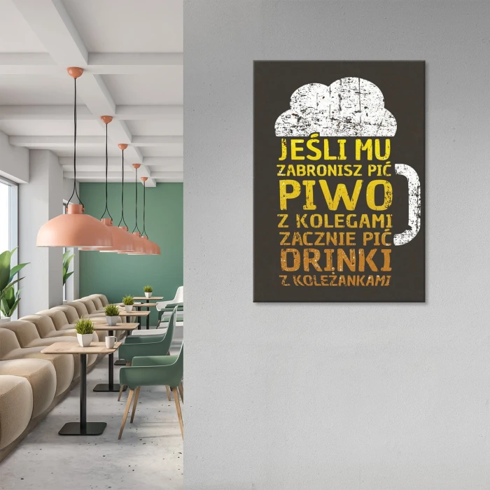 Poster metal jeśli zabronisz gift