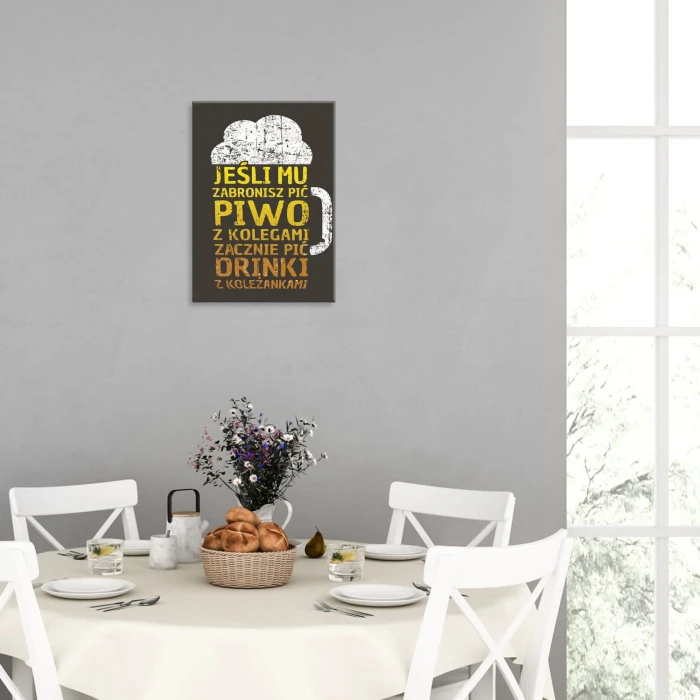 Plakat metalowy jeśli zabronisz Prezent