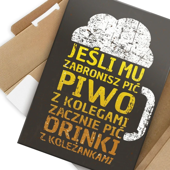 Plakat metalowy jeśli zabronisz Prezent