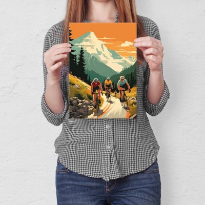 Plakat metalowy bikers trip Prezent