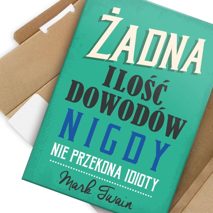 Plakat metalowy ilość dowodów Prezent
