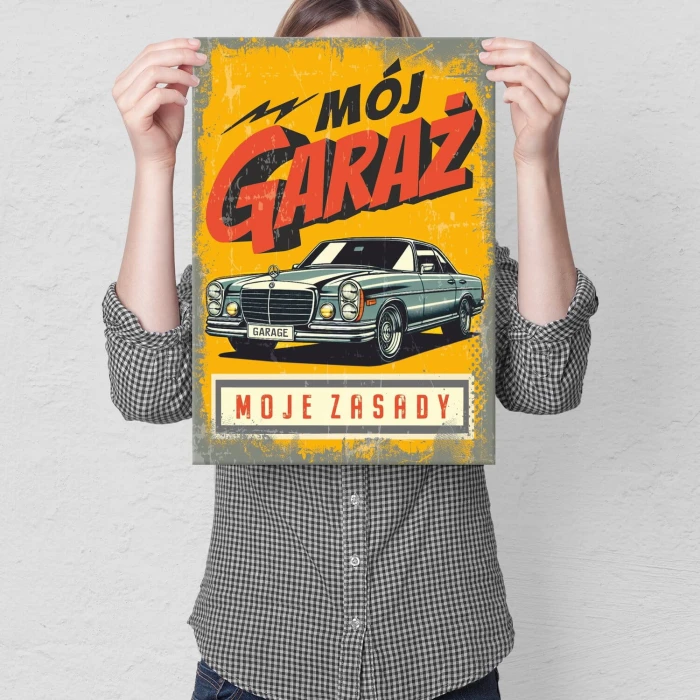Poster metal moje zasady merc gift