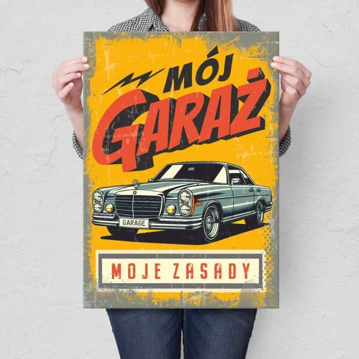 Poster metal moje zasady merc gift