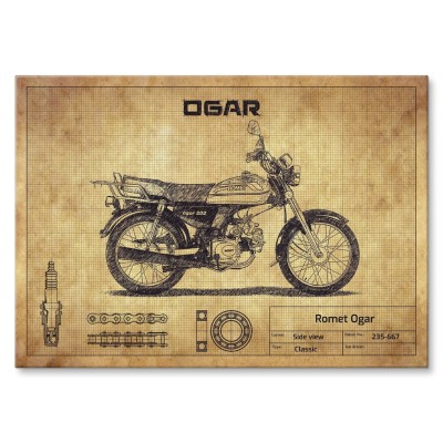 Plakat metalowy Romet Ogar Prezent