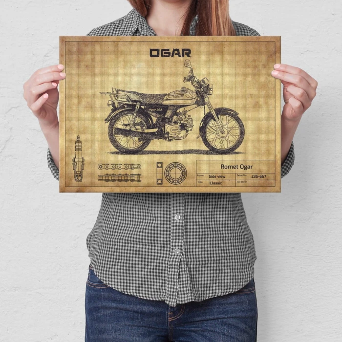 Poster metal Romet Ogar gift