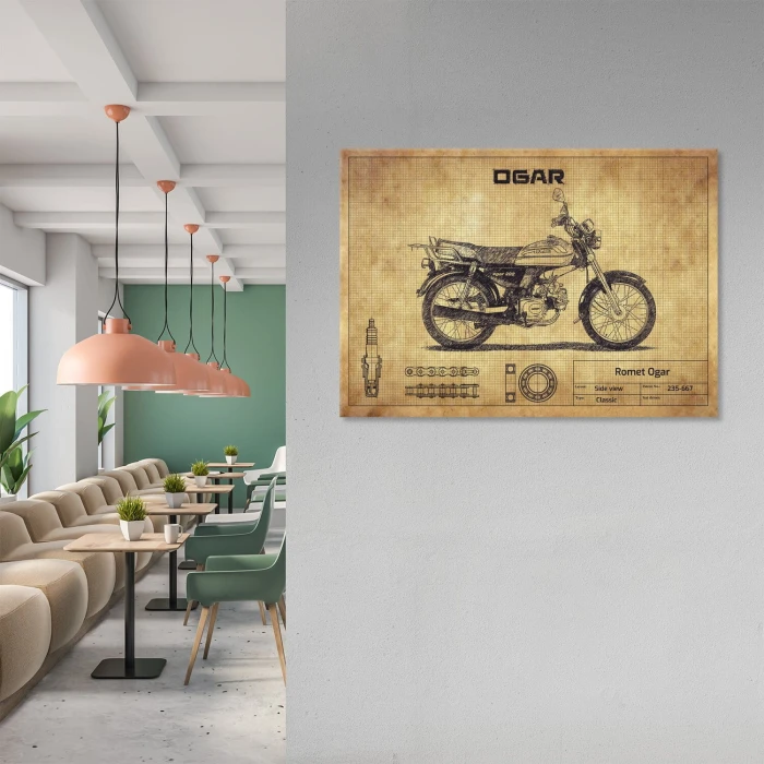 Poster metal Romet Ogar gift
