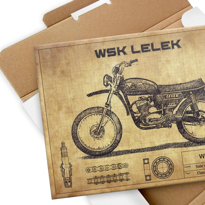 Plakat metalowy WSK M06 Lelek Prezent