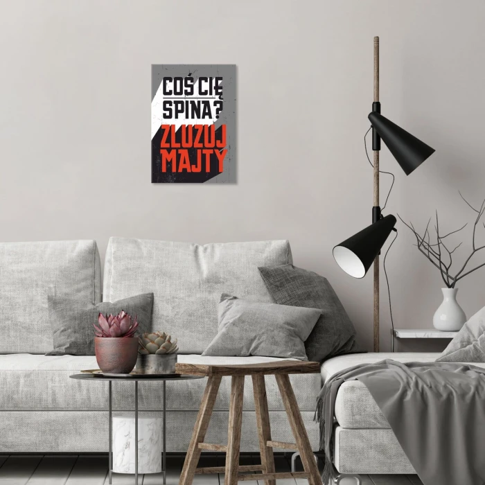 Poster metal zluzuj majty gift