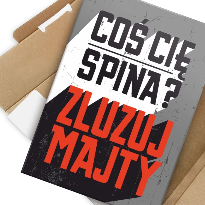 Plakat metalowy zluzuj majty Prezent