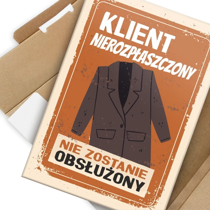 Poster metal klient nierozpłaszczony gift