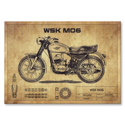 Poster metal WSK M06 drawing gift