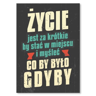 Plakat metalowy co by było gdyby Prezent
