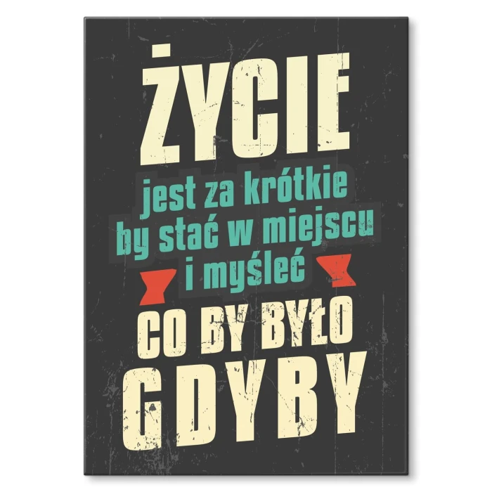 Poster metal co by było gdyby gift