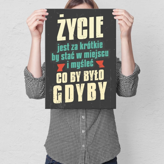 Poster metal co by było gdyby gift