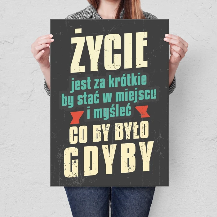 Poster metal co by było gdyby gift