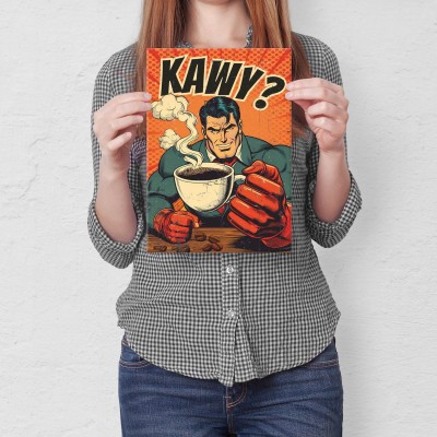 Plakat metalowy KAWY Prezent