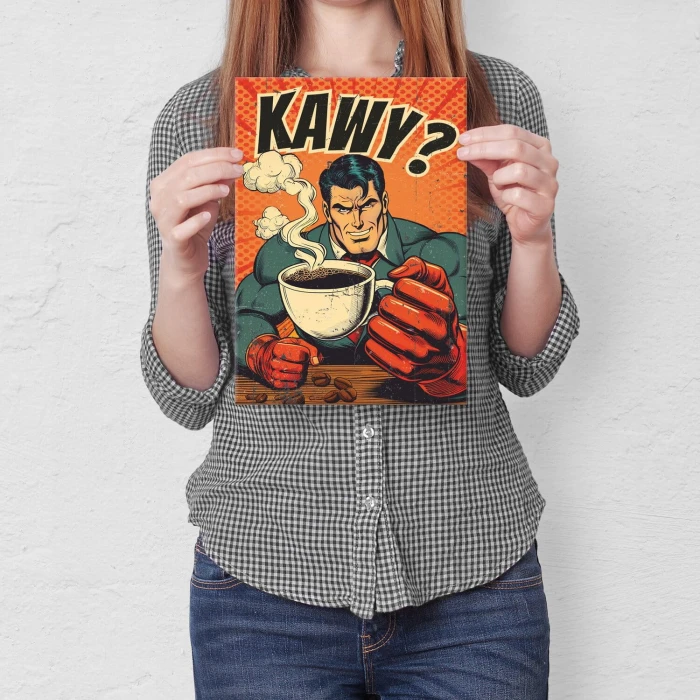 Plakat metalowy KAWY Prezent