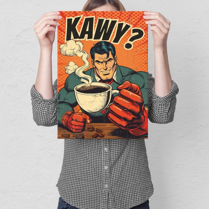 Plakat metalowy KAWY Prezent