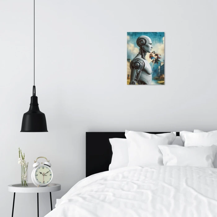 Poster metal Greek robot gift