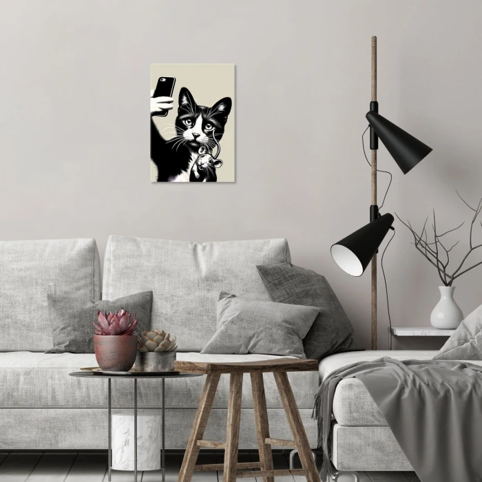 Poster metal friends selfie gift