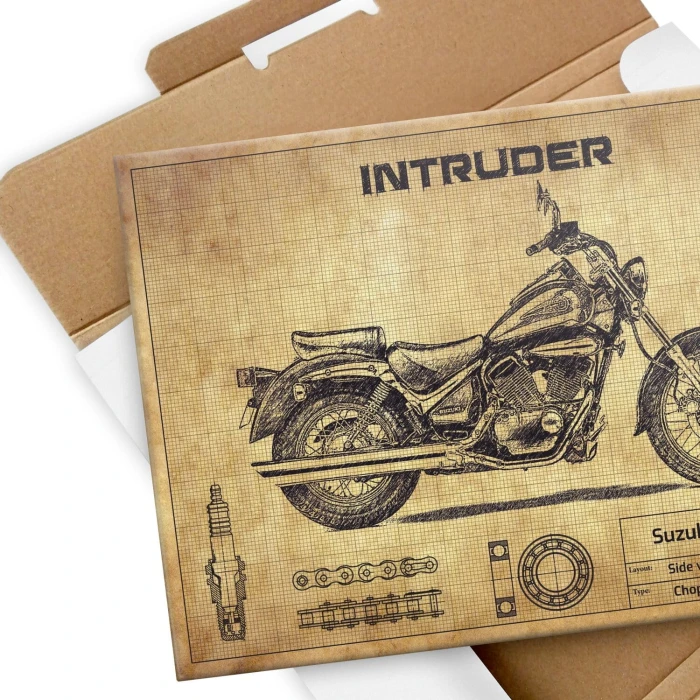 Poster metal Suzuki intruder VL 125 gift