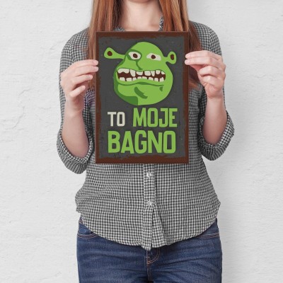 Poster metal to moje bagno gift