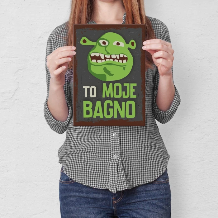 Poster metal to moje bagno gift