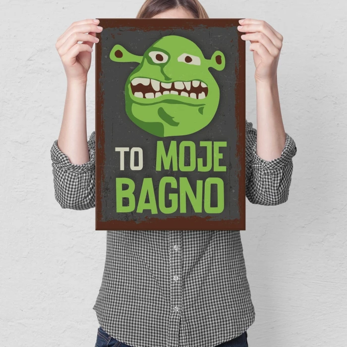 Poster metal to moje bagno gift