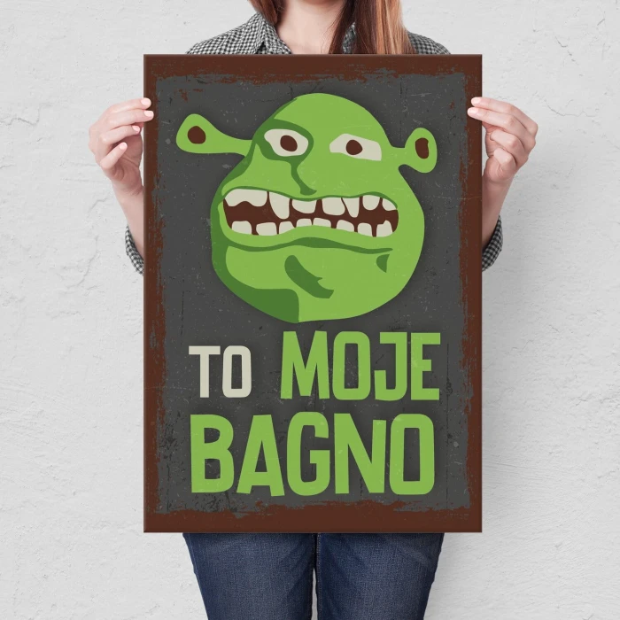 Poster metal to moje bagno gift