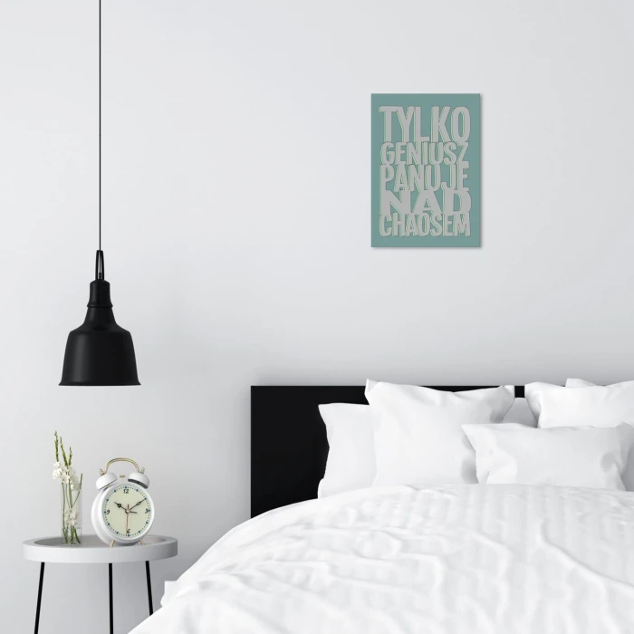 Poster metal tylko geniusz gift