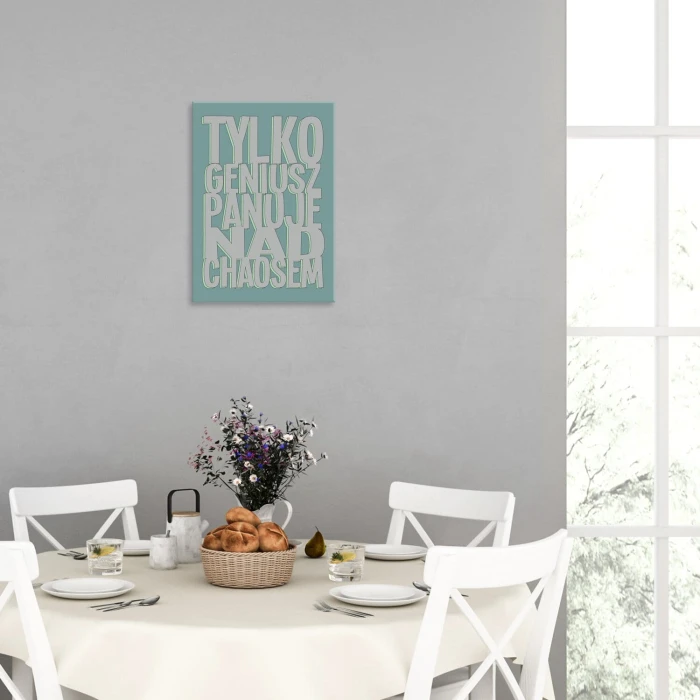 Poster metal tylko geniusz gift