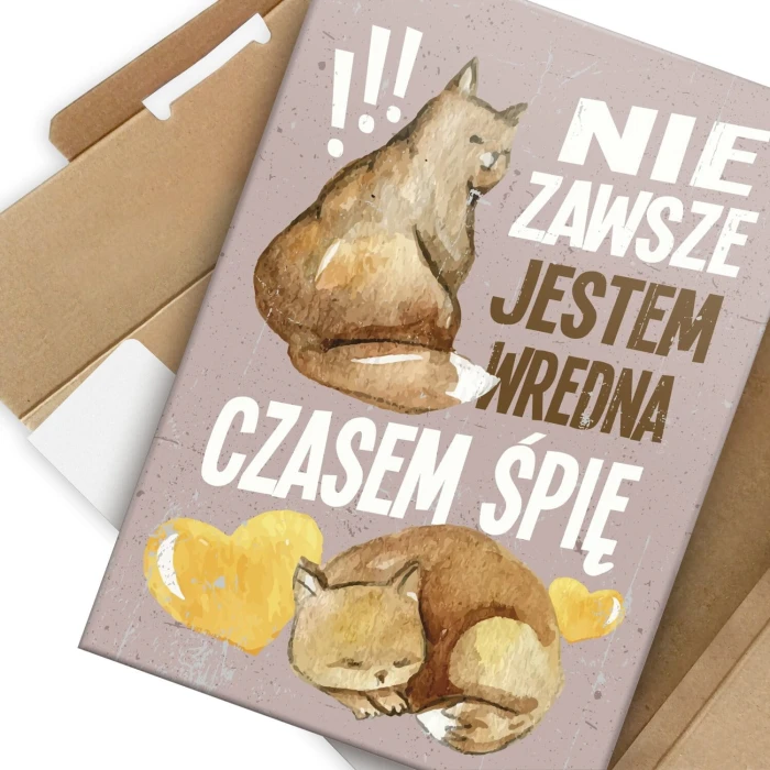 Plakat metalowy jestem wredna Prezent