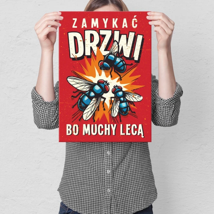 Poster metal zamykać drzwi gift