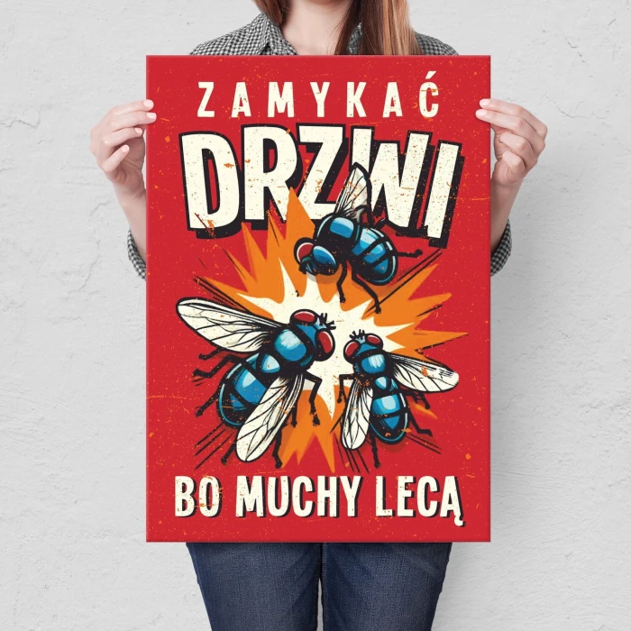 Poster metal zamykać drzwi gift