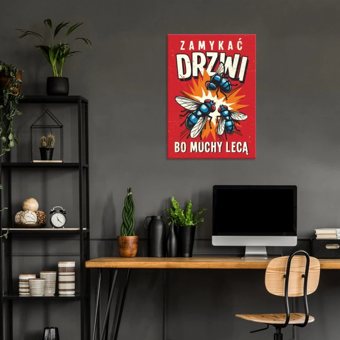 Poster metal zamykać drzwi gift