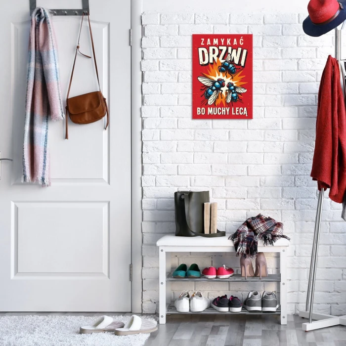 Poster metal zamykać drzwi gift
