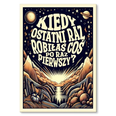 Poster metal po raz pierwszy ona księżyc gift