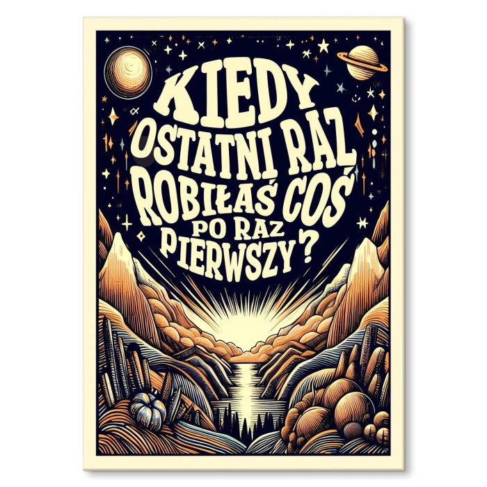 Plakat metalowy po raz pierwszy ona księżyc Prezent